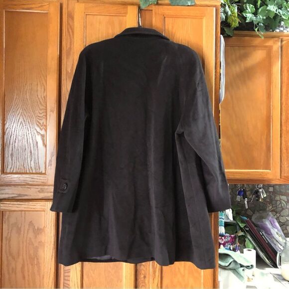 Kristen Blake Studio Collection Brown Angora Wool Blend Buttons Jacket Coat - 16 - Picture 8 of 14